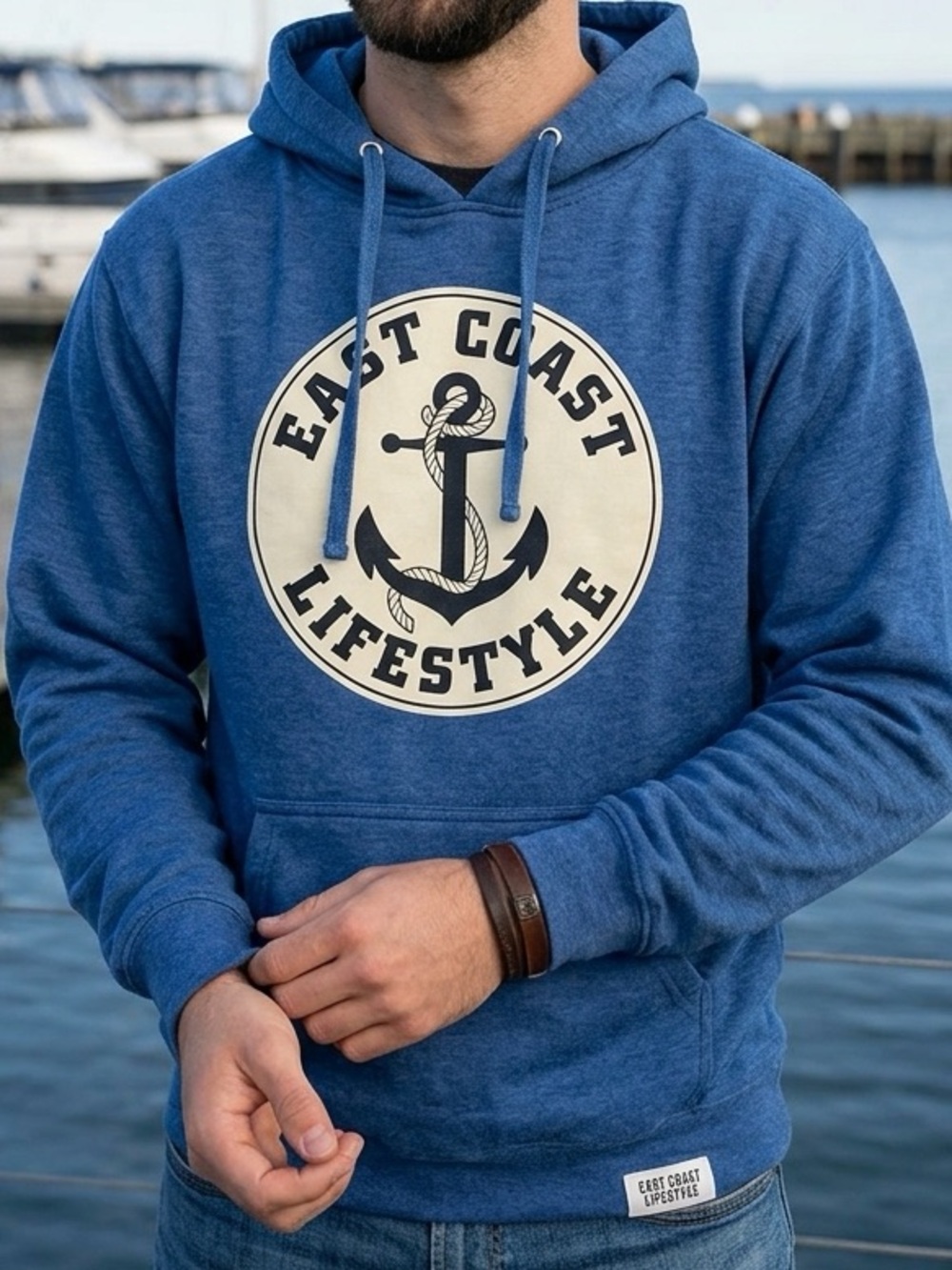 EAST COAST LIFESTYLE Classic Blue Hoodie